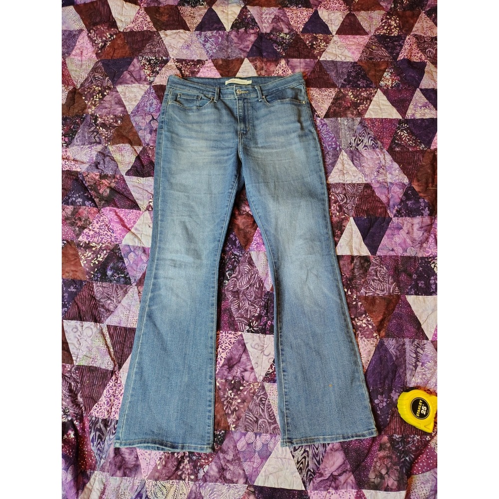 Levi's Signature Mid Rise‎ Bootcut Jeans Women's 33x31 Blue Med Wash Denim